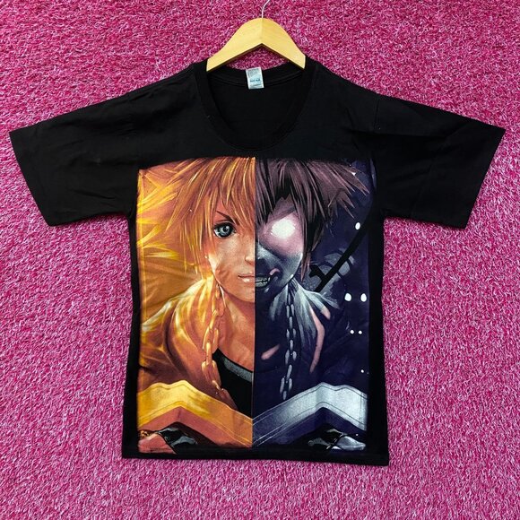 Good and Evil Double Sided Kingdom Hearts Sora Tshirt size small - Picture 1 of 5